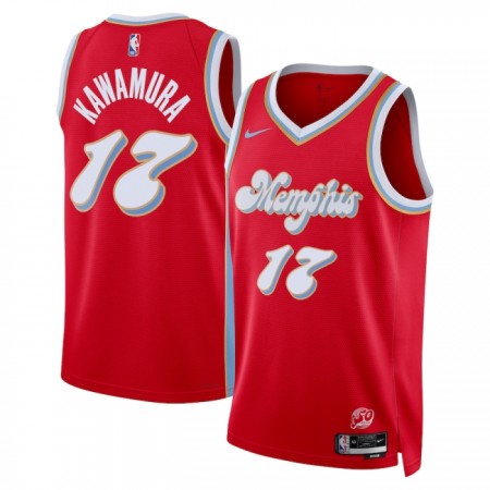 Dres Memphis Grizzlies Yuki Kawamura Nike 2024-25 City Edition Crvena Swingman